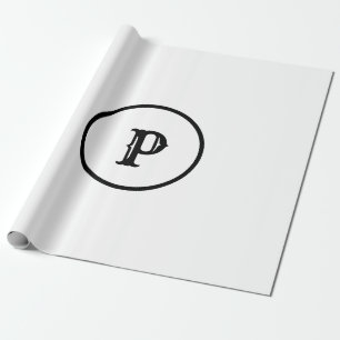 EENVOUDIG MINIMAAL MODERN MONOGRAM ELEGANT STIJL T CADEAUPAPIER