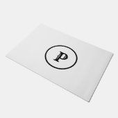 EENVOUDIG MINIMAAL MODERN MONOGRAM ELEGANT STIJL T DEURMAT (Schuin)