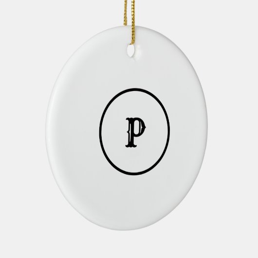 EENVOUDIG MINIMAAL MODERN MONOGRAM ELEGANT STIJL T KERAMISCH ORNAMENT (Rechts)