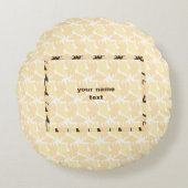 EENVOUDIG MINIMAAL MODERN MONOGRAM ELEGANT STIJL T ROND KUSSEN (Voorkant)