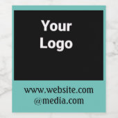 EENVOUDIG MINIMAAL MODERN MONOGRAM ELEGANT STIJL T WIJN ETIKET (Enkel label)