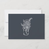 Eenvoudig Minimaal Modern Script Bruiloft RSVP Kaartje (Achterkant)
