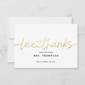 Eenvoudig Minimaal Modern Script-Vrijgezellenfeest Bedankkaart (Voorkant)