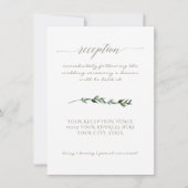 Eenvoudig Minimaal modern Waterverf Greenery Scrip Kaart (Voorkant)