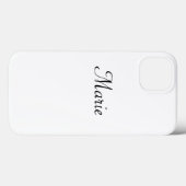 eenvoudig minimaal monogram logo elegant gepersona Case-Mate iPhone case (Achterkant (horizontaal))