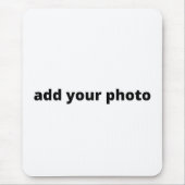 eenvoudig minimaal monogram logo elegant gepersona muismat (Voorkant)