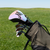 eenvoudig minimaal monogram logo gepersonaliseerd  golfheadcover (Insitu)