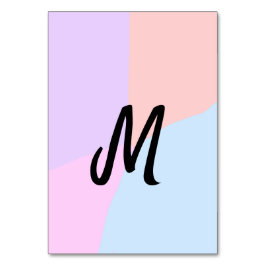 eenvoudig minimaal monogram logo gepersonaliseerd  kaart