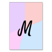 eenvoudig minimaal monogram logo gepersonaliseerd  kaart (Achterkant)