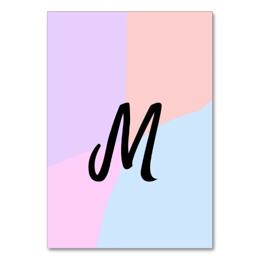 eenvoudig minimaal monogram logo gepersonaliseerd  kaart (Voorkant)