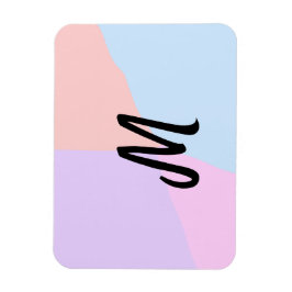 eenvoudig minimaal monogram logo gepersonaliseerd  magneet