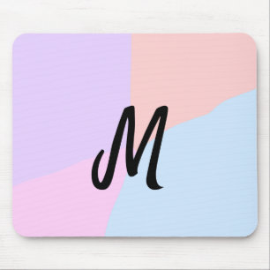 eenvoudig minimaal monogram logo gepersonaliseerd muismat