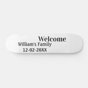 eenvoudig minimaal monogram logo gepersonaliseerd persoonlijk skateboard