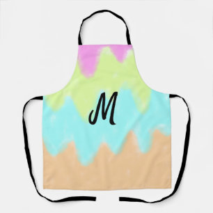 eenvoudig minimaal monogram logo gepersonaliseerd schort