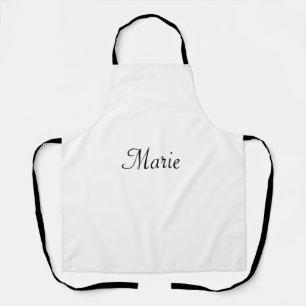 eenvoudig minimaal monogram logo gepersonaliseerd schort