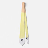 eenvoudig minimaal monogram logo gepersonaliseerd stropdas (Voorkant)