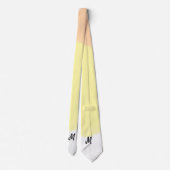 eenvoudig minimaal monogram logo gepersonaliseerd  stropdas (Achterkant)