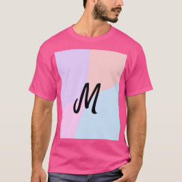 eenvoudig minimaal monogram logo gepersonaliseerd  t-shirt