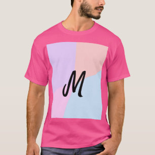 eenvoudig minimaal monogram logo gepersonaliseerd t-shirt