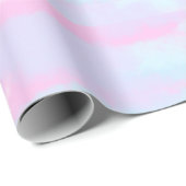 eenvoudig minimaal monogram logo gepersonaliseerde cadeaupapier (Rol Hoek)