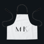 eenvoudig minimaal monogram logo op maat gemaakt d schort<br><div class="desc">ontwerp</div>