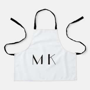 eenvoudig minimaal monogram logo op maat gemaakt d schort