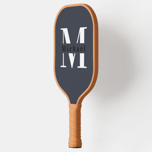 Eenvoudig minimaal Monogram Monogrammed Naam + Ini Pickleball Paddle (Links)