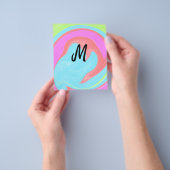 eenvoudig minimaal monogramlogo gepersonaliseerd b flyer (Hand)