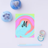 eenvoudig minimaal monogramlogo gepersonaliseerd b flyer (Enkel)
