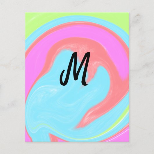 eenvoudig minimaal monogramlogo gepersonaliseerd b flyer (Voorkant)