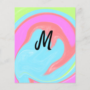 eenvoudig minimaal monogramlogo gepersonaliseerd b flyer