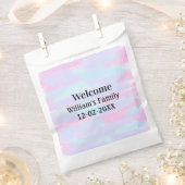 eenvoudig minimaal monogramlogo persoonlijk welkom bedankzakje (Geknipt)