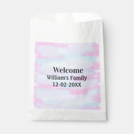 eenvoudig minimaal monogramlogo persoonlijk welkom bedankzakje