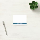 Eenvoudig Minimaal Navyblauw Modern Kleurblok Post-it® Notes (Kantoor)