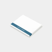 Eenvoudig Minimaal Navyblauw Modern Kleurblok Post-it® Notes (Schuin)
