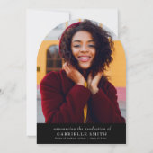 Eenvoudig Minimaal Nursing Graduation Party Kaart (Achterkant)