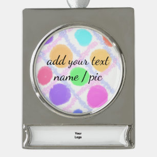 eenvoudig minimaal om jouw naam bridesmaid bruilof verzilverd banner ornament