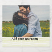 eenvoudig minimaal om jouw naam fotolabel toe te v bier etiket (Enkel label)