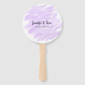 eenvoudig minimaal om jouw naam op maat te plaatse handwaaier (Achterkant)