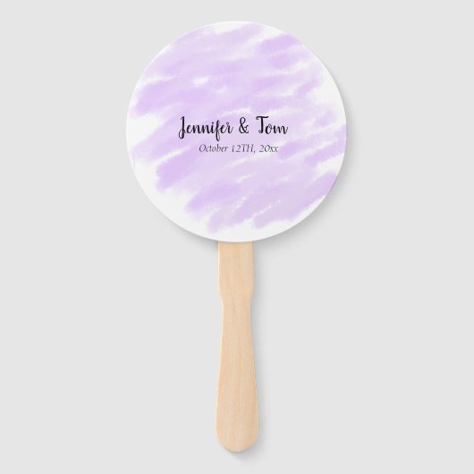 eenvoudig minimaal om jouw naam op maat te plaatse handwaaier (Voorkant)