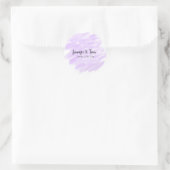 eenvoudig minimaal om jouw naam op maat te plaatse ronde sticker (Tas)