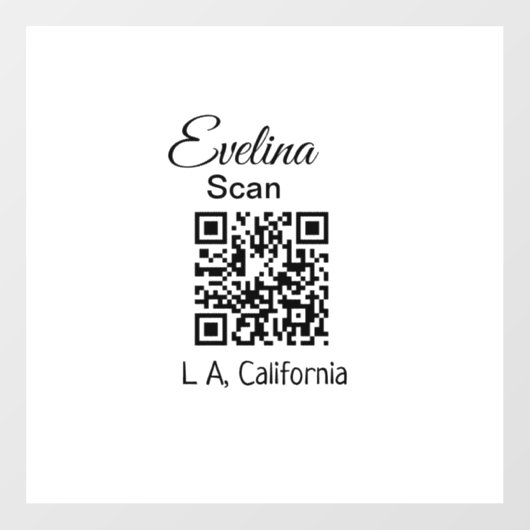 Eenvoudig minimaal om jouw naam plaats plaats plaa raamsticker (Vel)