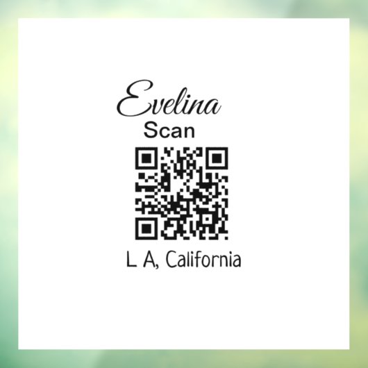 Eenvoudig minimaal om jouw naam plaats plaats plaa raamsticker (Vel 3)