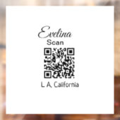 Eenvoudig minimaal om jouw naam plaats plaats plaa raamsticker (Vel 2)