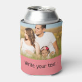 eenvoudig minimaal om jouw tekst foto ' s bij kers blikjeskoeler (Blikje Voorkant)