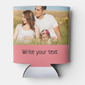 eenvoudig minimaal om jouw tekst foto ' s bij kers blikjeskoeler (Voorkant)