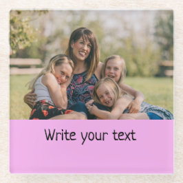 eenvoudig minimaal om jouw tekst foto ' s mee te n glazen onderzetter