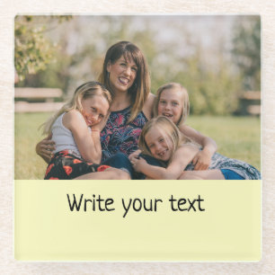 eenvoudig minimaal om jouw tekst foto ' s mee te n glazen onderzetter