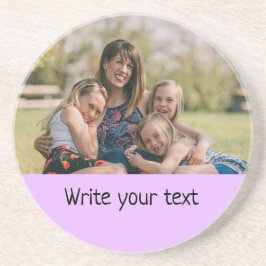 eenvoudig minimaal om jouw tekst foto ' s mee te n zandsteen onderzetter