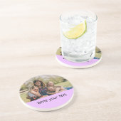 eenvoudig minimaal om jouw tekst foto ' s mee te n zandsteen onderzetter (Zijkant)